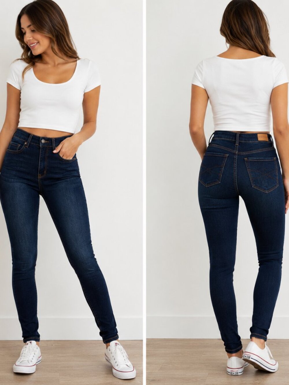 Aeropostale Women's Size 4 Regular High Waisted Jegging Jeans Dark Wash Skinny